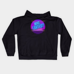 Who Farted? (Neon) Kids Hoodie